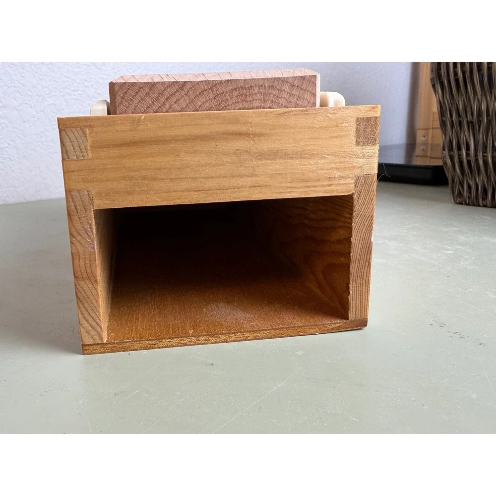 Japanese Katsuobushi Kezuriki Bonito Shaver Kanna Wood Box Blade Japan